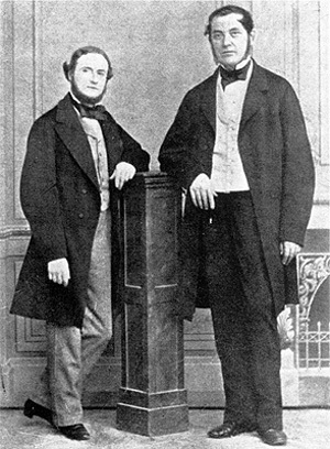 Gustav Kirchhoff et Robert Bunsen